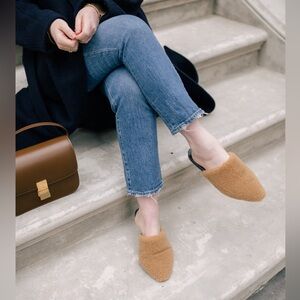 NWT Jenni Kayne Shearling Mules